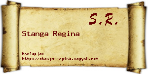 Stanga Regina névjegykártya